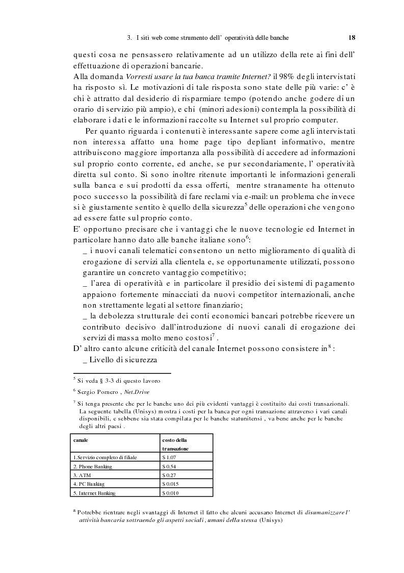 Anteprima della tesi: L'home banking e la presenza delle banche in Internet, Pagina 15