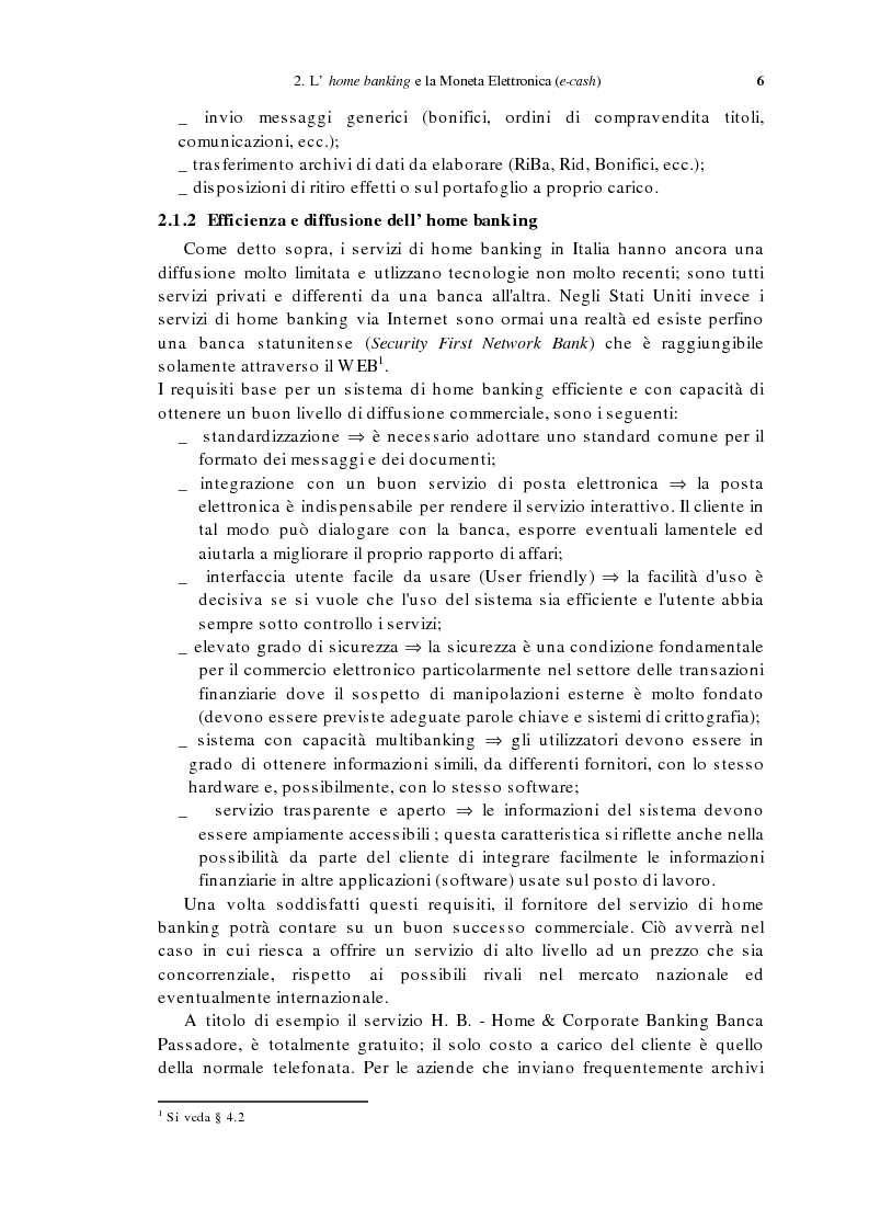 Anteprima della tesi: L'home banking e la presenza delle banche in Internet, Pagina 3