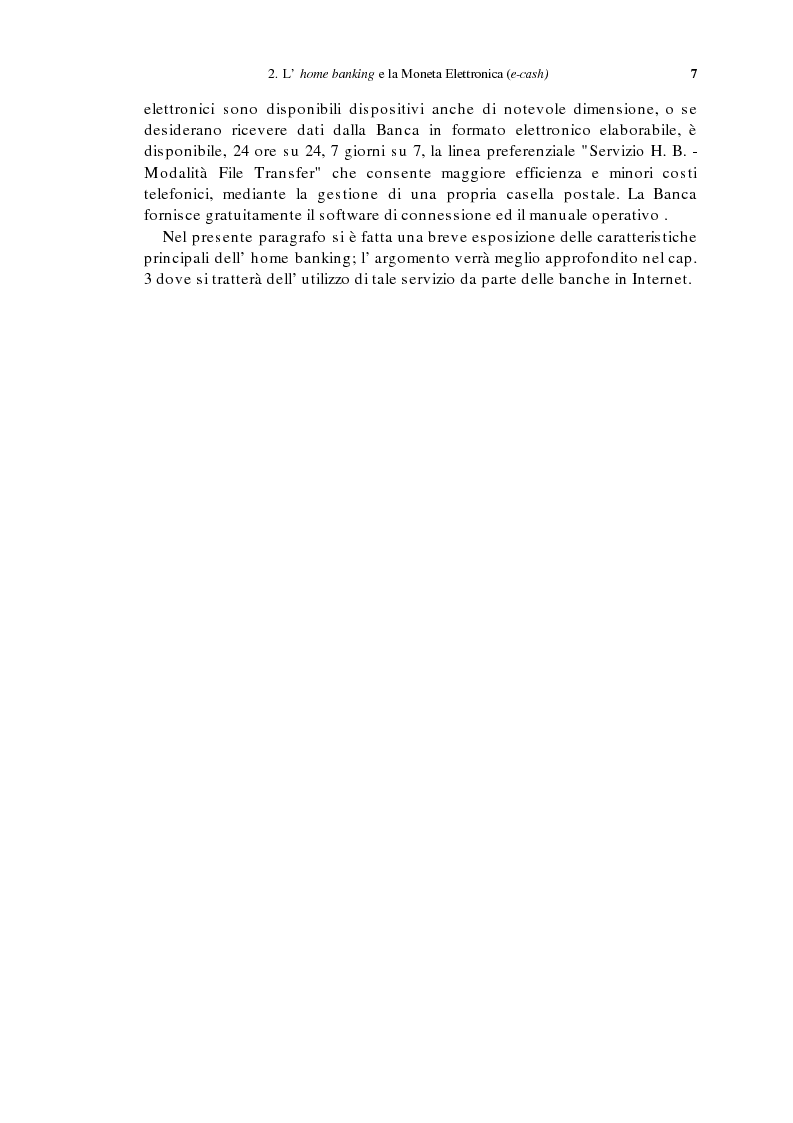 Anteprima della tesi: L'home banking e la presenza delle banche in Internet, Pagina 4