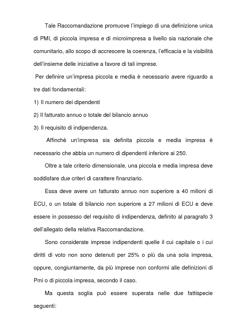 Anteprima della tesi: L'azione dell'Unione Europea a favore delle Piccole e Medie Imprese, Pagina 4