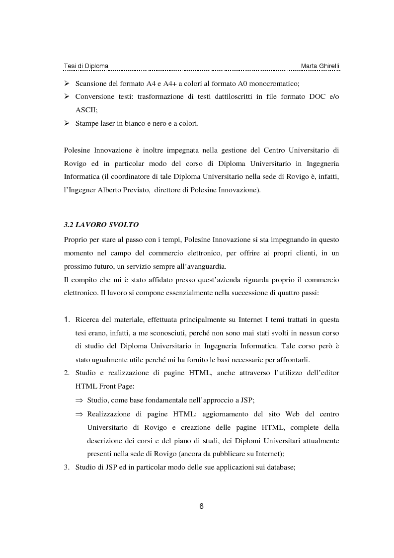 Anteprima della tesi: Commercio elettronico. Progettazione e sviluppo di un negozio on line., Pagina 2