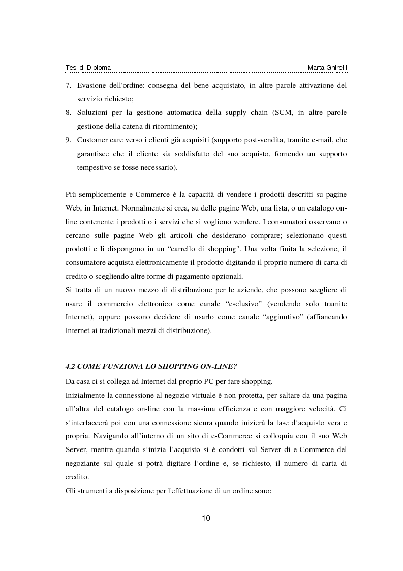 Anteprima della tesi: Commercio elettronico. Progettazione e sviluppo di un negozio on line., Pagina 6