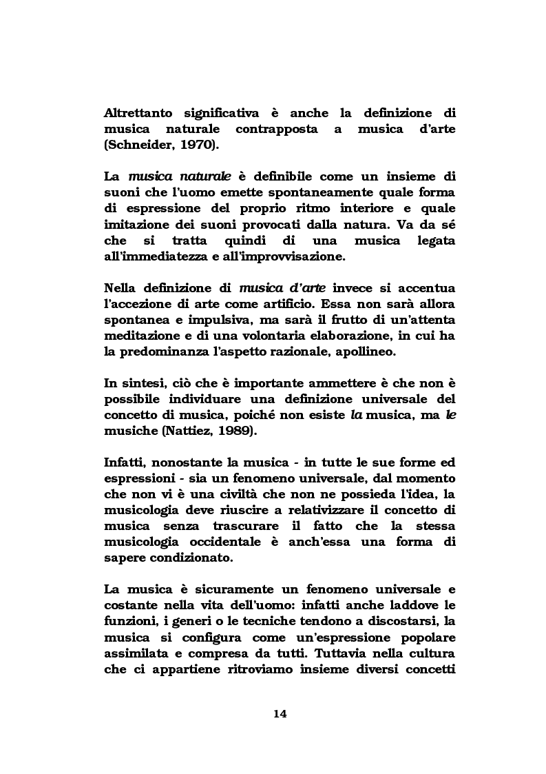 Anteprima della tesi: La musica come strumento di comunicazione aziendale, Pagina 9
