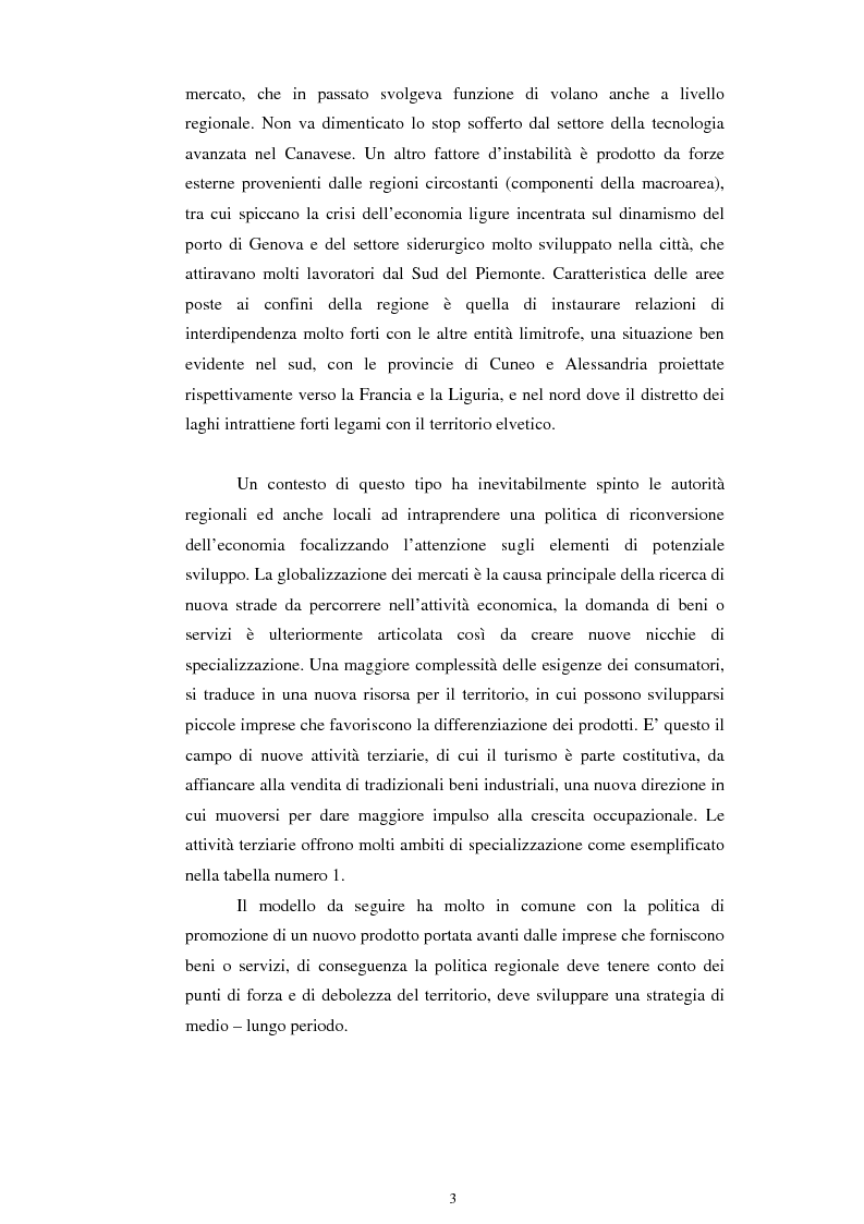 Anteprima della tesi: La promozione turistica del territorio piemontese, Pagina 3