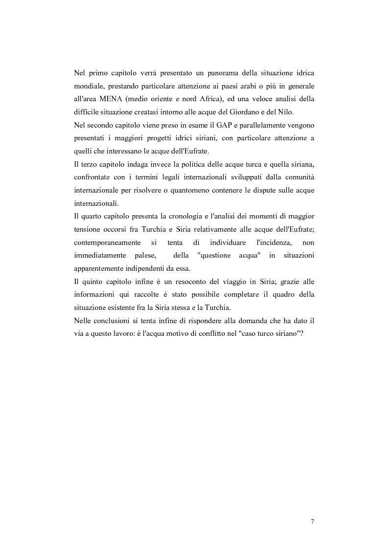 Anteprima della tesi: L'acqua come motivo di conflitto: il caso turco siriano, Pagina 5