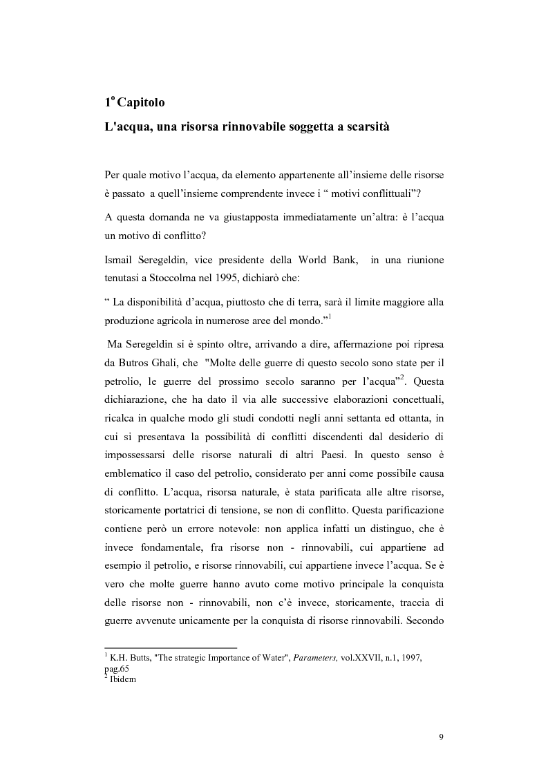 Anteprima della tesi: L'acqua come motivo di conflitto: il caso turco siriano, Pagina 7