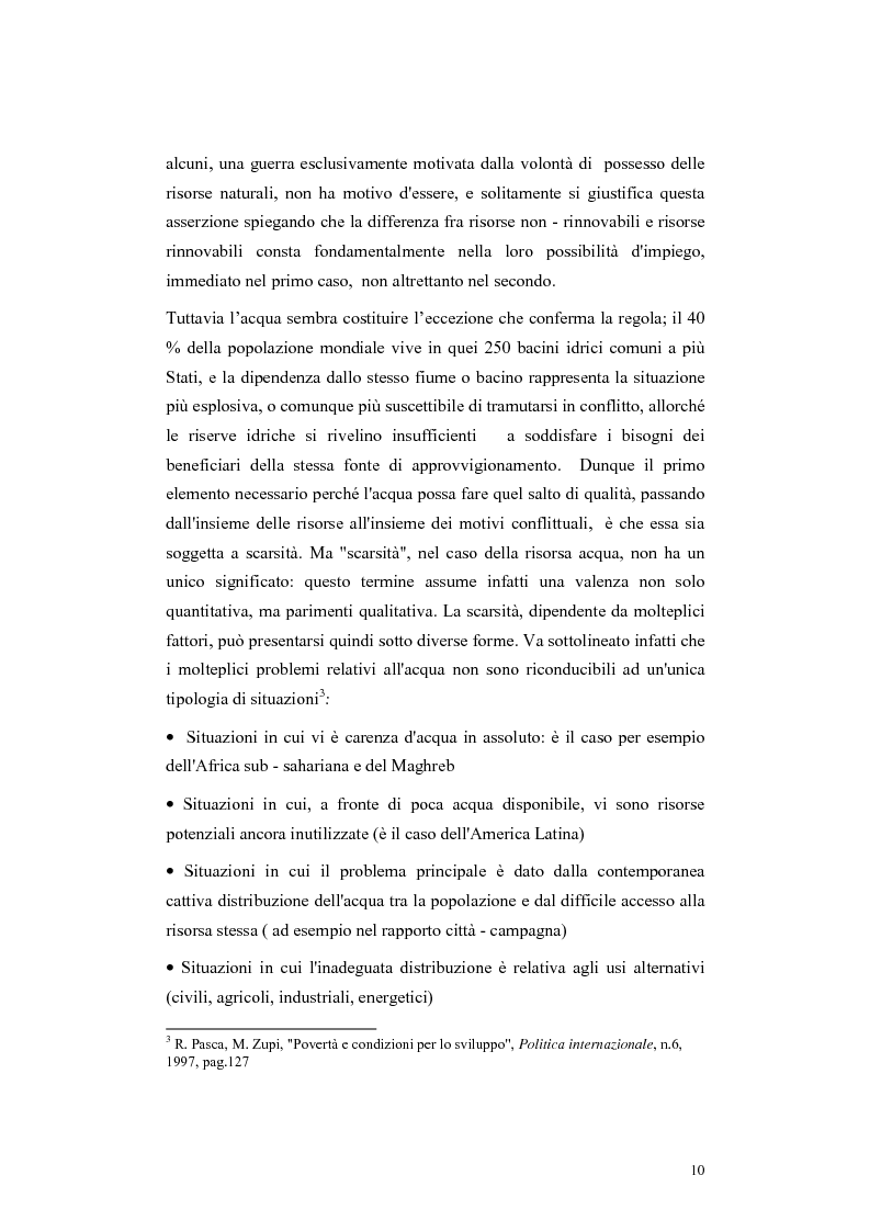 Anteprima della tesi: L'acqua come motivo di conflitto: il caso turco siriano, Pagina 8
