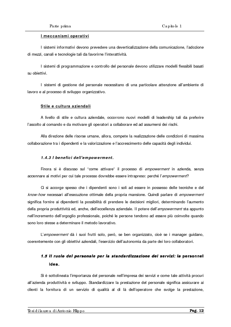 Anteprima della tesi: Le ricerche di marketing interno per la customer satisfaction. Un'indagine empirica sulla Cassa di Risparmio di Calabria e di Lucania., Pagina 14