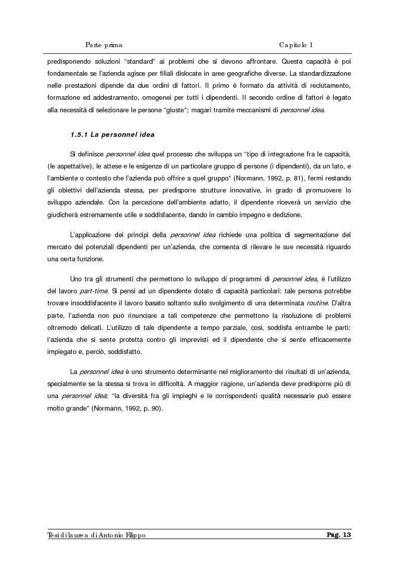 Anteprima della tesi: Le ricerche di marketing interno per la customer satisfaction. Un'indagine empirica sulla Cassa di Risparmio di Calabria e di Lucania., Pagina 15