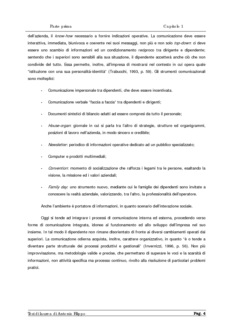 Anteprima della tesi: Le ricerche di marketing interno per la customer satisfaction. Un'indagine empirica sulla Cassa di Risparmio di Calabria e di Lucania., Pagina 6