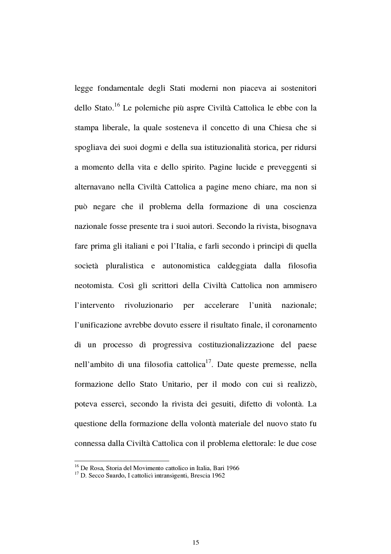 Anteprima della tesi: Un quadriennio di Pontificato di Pio X, 1903 - 1907. Un’analisi attraverso l’Osservatore Romano e la Civiltà Cattolica., Pagina 11