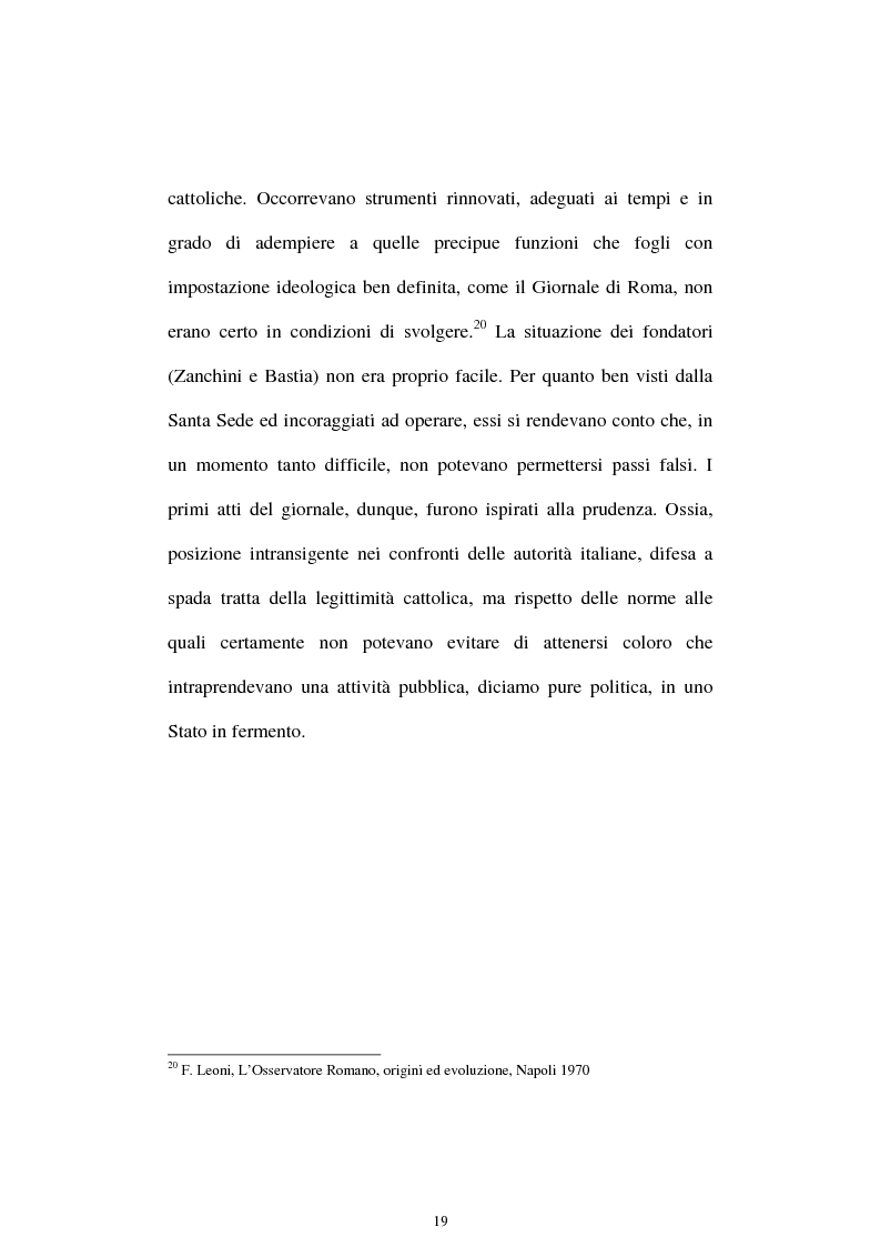 Anteprima della tesi: Un quadriennio di Pontificato di Pio X, 1903 - 1907. Un’analisi attraverso l’Osservatore Romano e la Civiltà Cattolica., Pagina 15