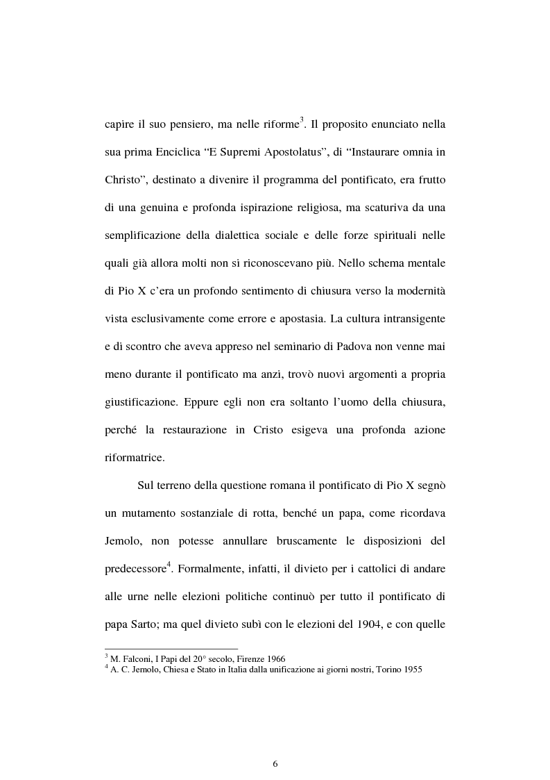 Anteprima della tesi: Un quadriennio di Pontificato di Pio X, 1903 - 1907. Un’analisi attraverso l’Osservatore Romano e la Civiltà Cattolica., Pagina 2