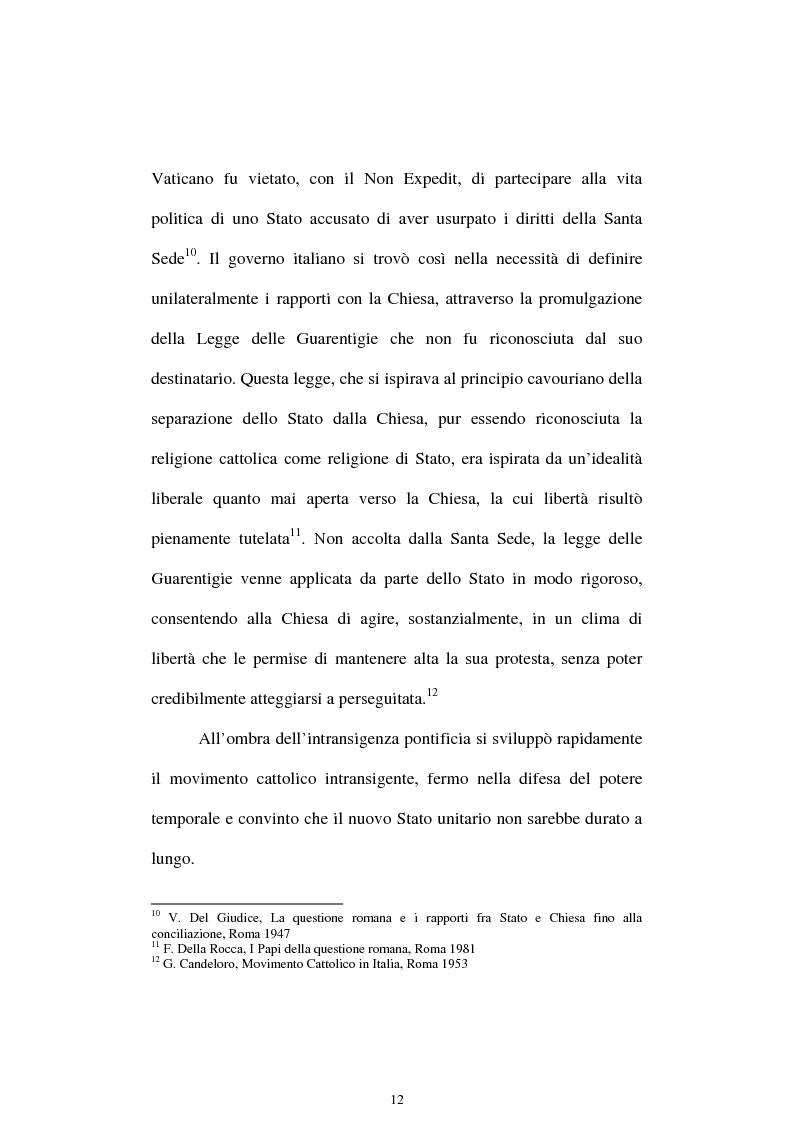 Anteprima della tesi: Un quadriennio di Pontificato di Pio X, 1903 - 1907. Un’analisi attraverso l’Osservatore Romano e la Civiltà Cattolica., Pagina 8