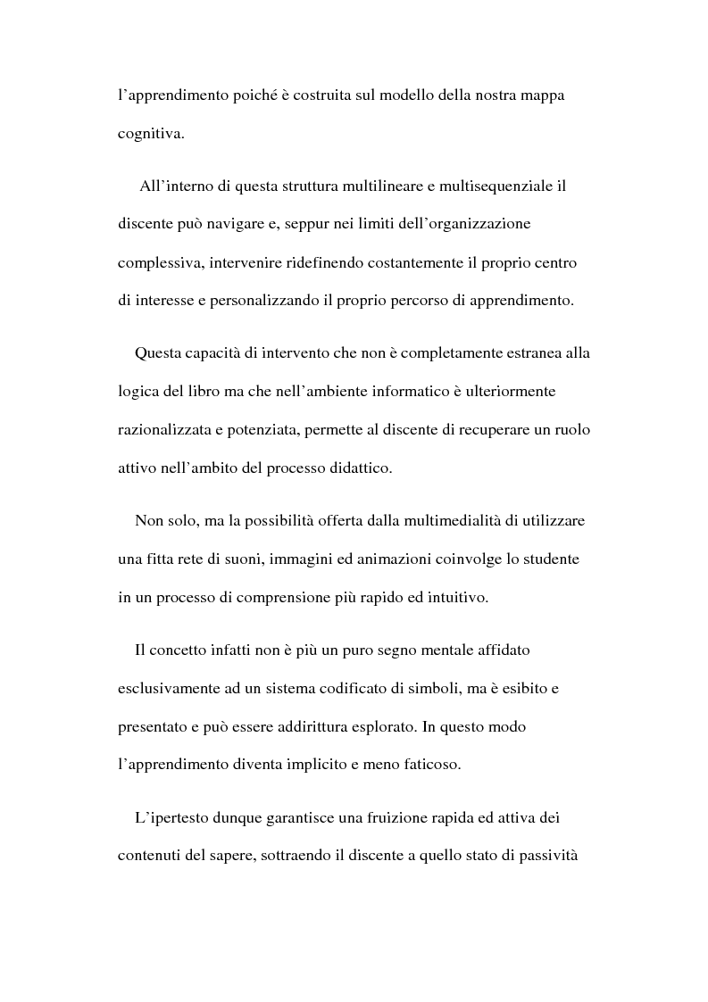Anteprima della tesi: Ipertesto: problematiche relative alla formazione, Pagina 2