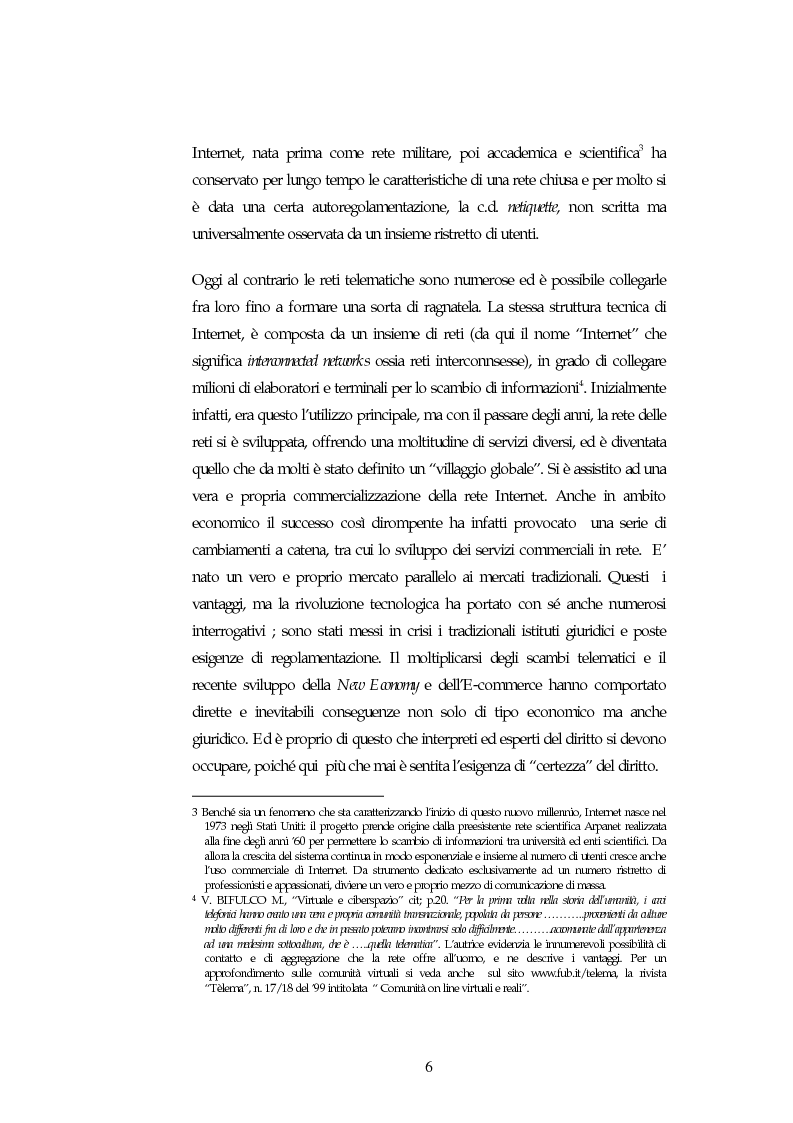 Anteprima della tesi: I contratti on line, Pagina 2