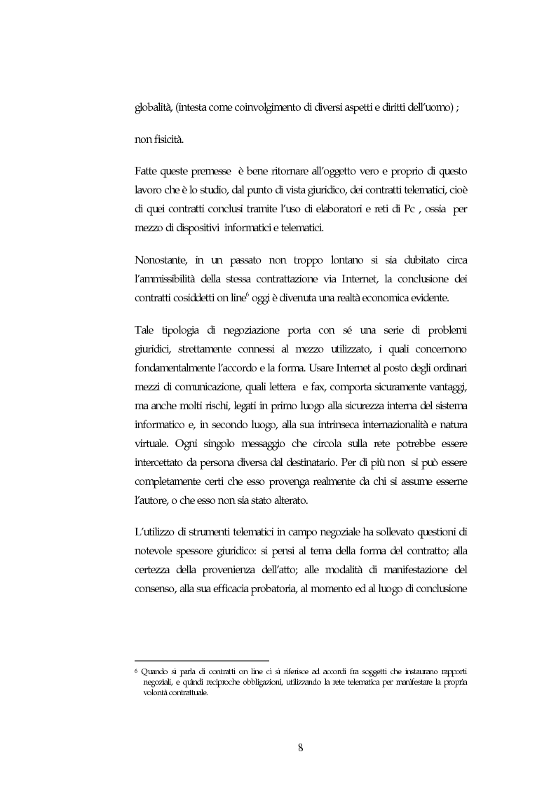 Anteprima della tesi: I contratti on line, Pagina 4