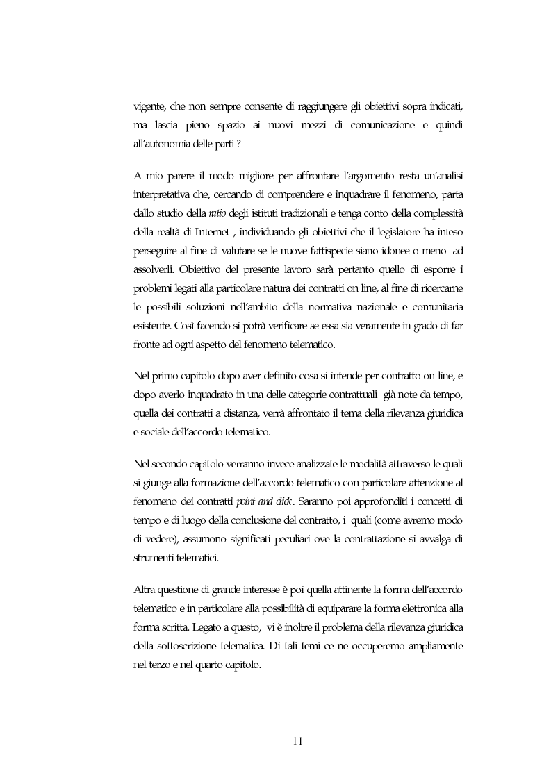 Anteprima della tesi: I contratti on line, Pagina 7