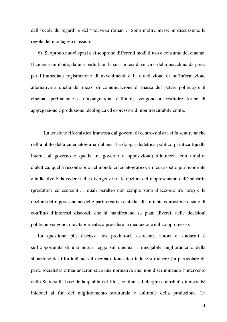 Anteprima della tesi: Politica e militanza: le riviste cinematografiche negli anni Settanta, Pagina 11