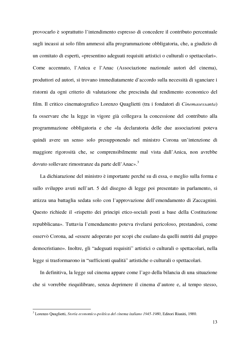 Anteprima della tesi: Politica e militanza: le riviste cinematografiche negli anni Settanta, Pagina 13