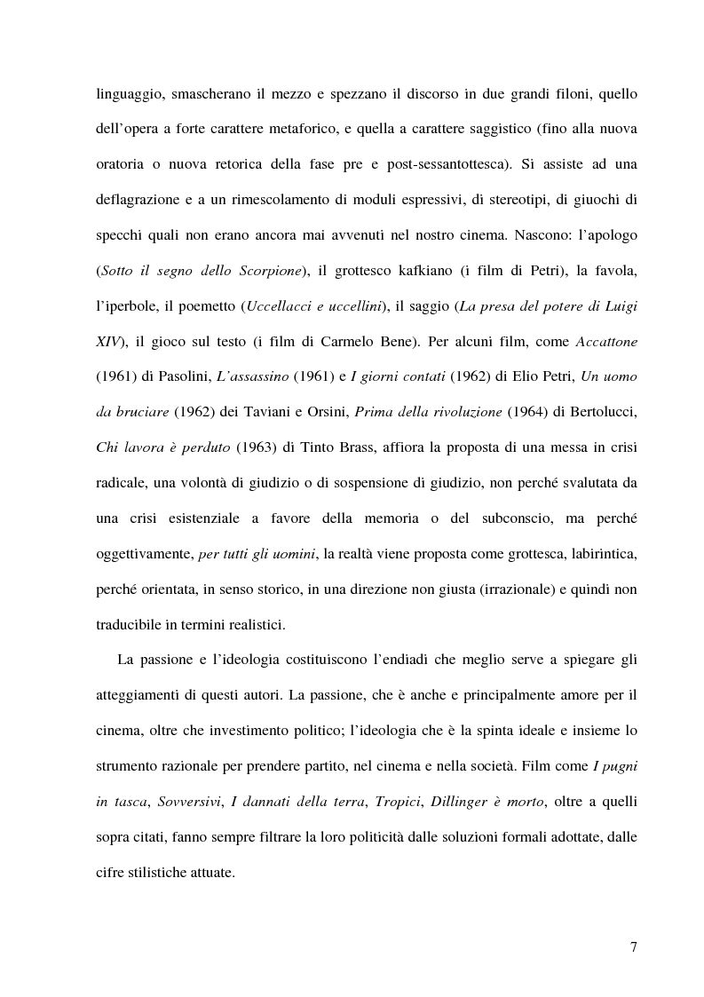 Anteprima della tesi: Politica e militanza: le riviste cinematografiche negli anni Settanta, Pagina 7
