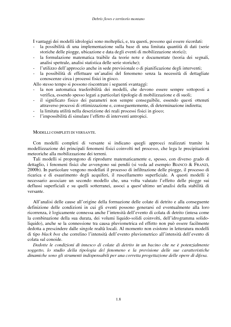Anteprima della tesi: Correnti iperconcentrate in ambiente montano: aspetti modellistici, Pagina 9