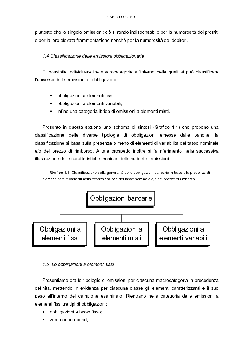 Anteprima della tesi: La raccolta tramite obbligazioni nella gestione delle banche: aspetti operativi e di mercato, Pagina 11
