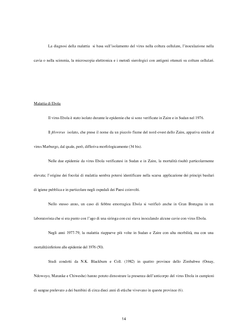 Anteprima della tesi: Aspetti epidemiologici della Crimean-Congo Haemorragic Fever, con particolare riferimento all'allevamento e alla macellazione dello struzzo, Pagina 12