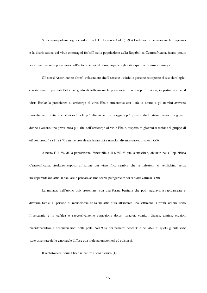 Anteprima della tesi: Aspetti epidemiologici della Crimean-Congo Haemorragic Fever, con particolare riferimento all'allevamento e alla macellazione dello struzzo, Pagina 14