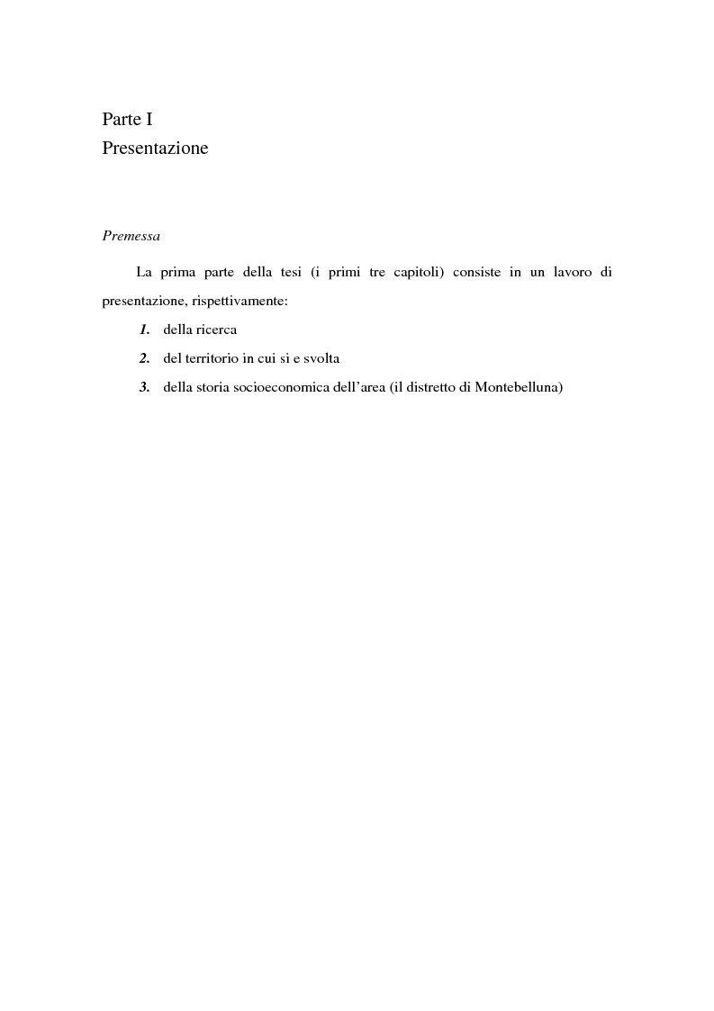 Anteprima della tesi: Come si formano gli imprenditori. Il caso di Montebelluna, Pagina 3
