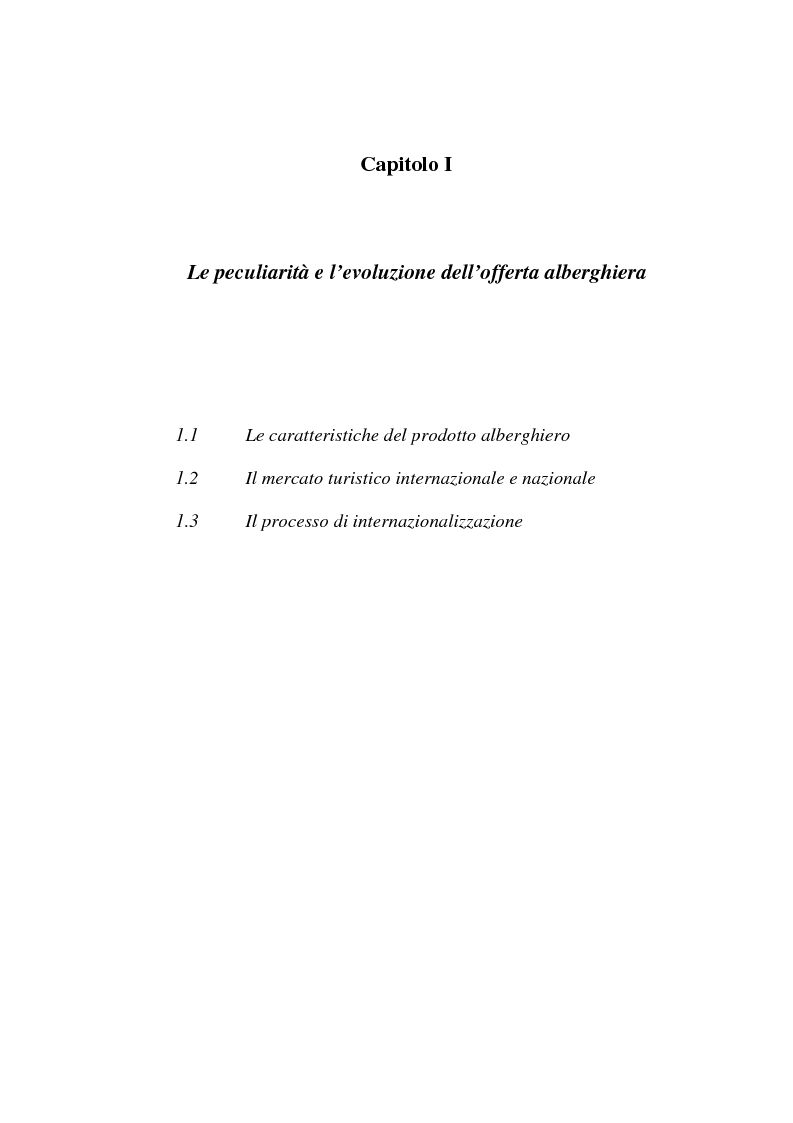 Anteprima della tesi: L'associazionismo volontario nel settore alberghiero, Pagina 3