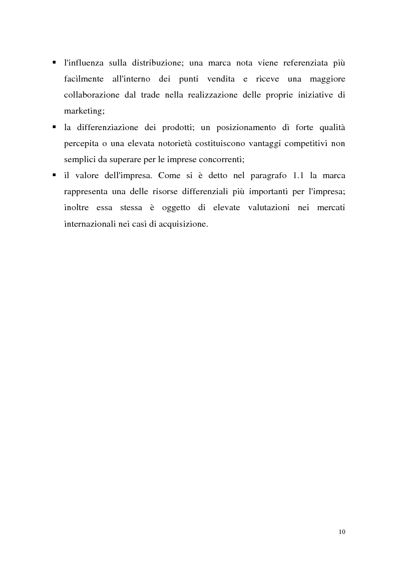 Anteprima della tesi: Le politiche di portafoglio prodotti dell'industria di marca. Il caso Buitoni, Pagina 10