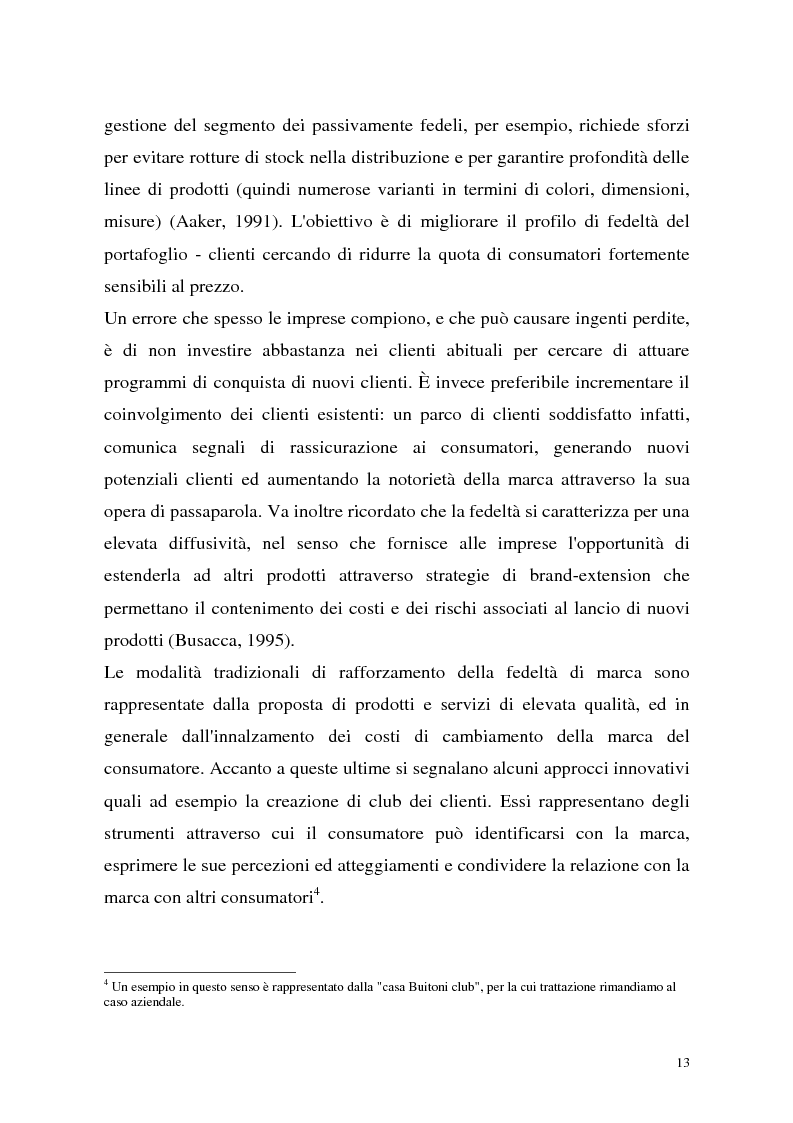 Anteprima della tesi: Le politiche di portafoglio prodotti dell'industria di marca. Il caso Buitoni, Pagina 13