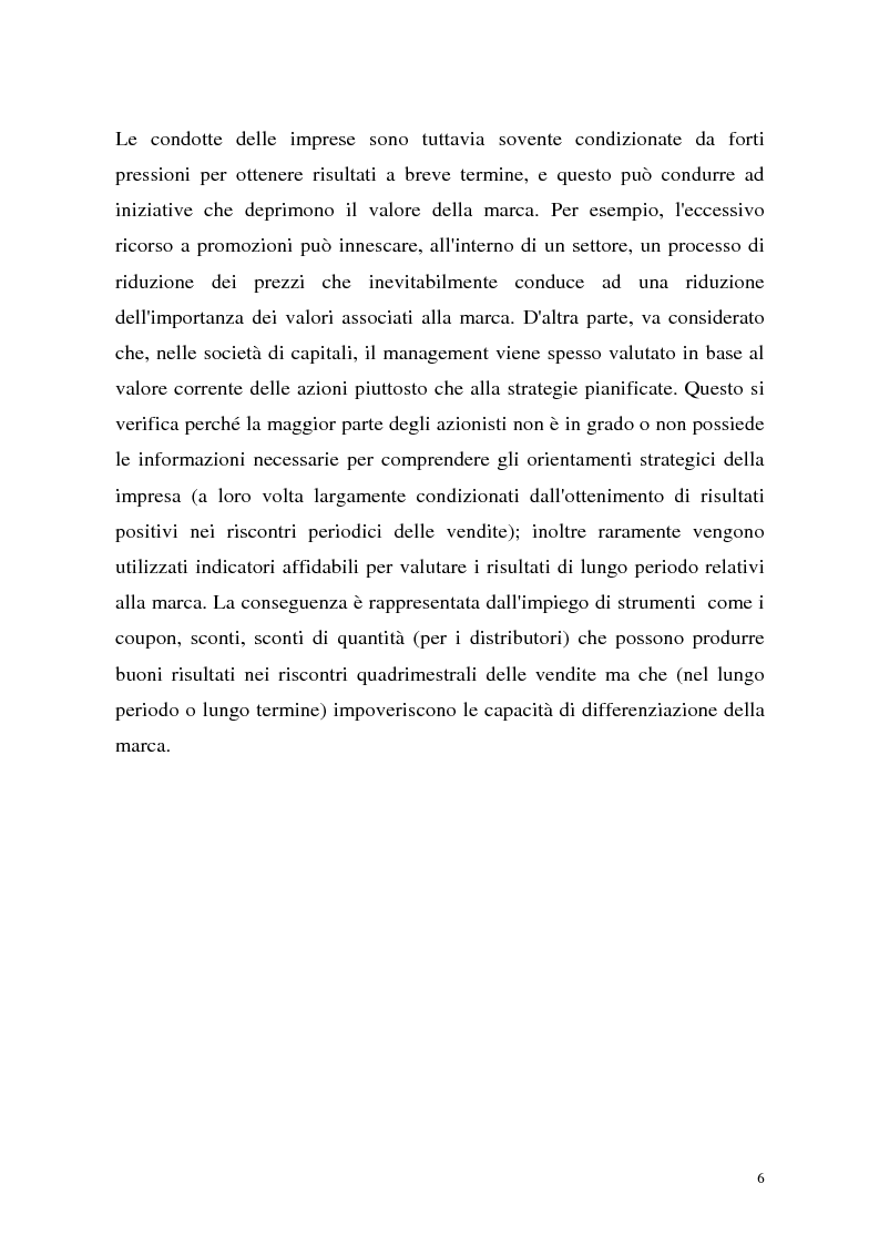 Anteprima della tesi: Le politiche di portafoglio prodotti dell'industria di marca. Il caso Buitoni, Pagina 6