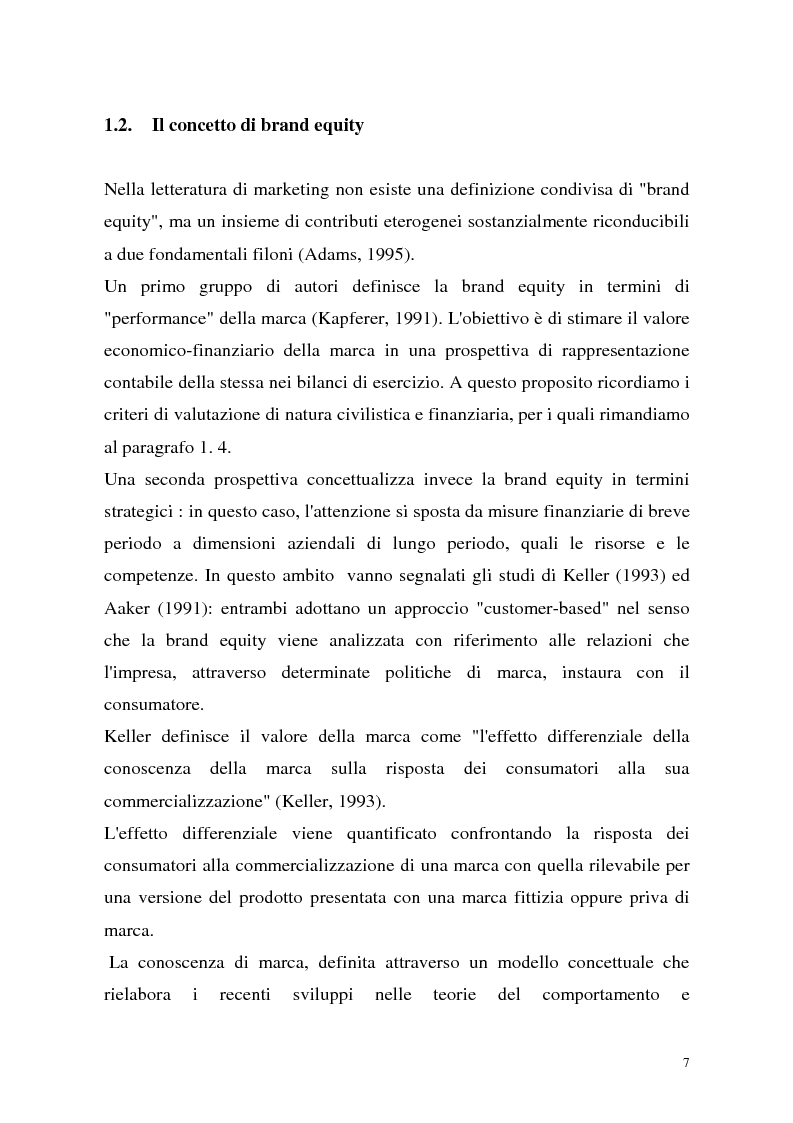 Anteprima della tesi: Le politiche di portafoglio prodotti dell'industria di marca. Il caso Buitoni, Pagina 7