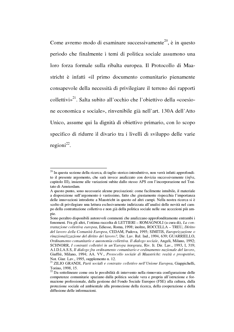 Anteprima della tesi: La contrattazione collettiva europea, Pagina 10