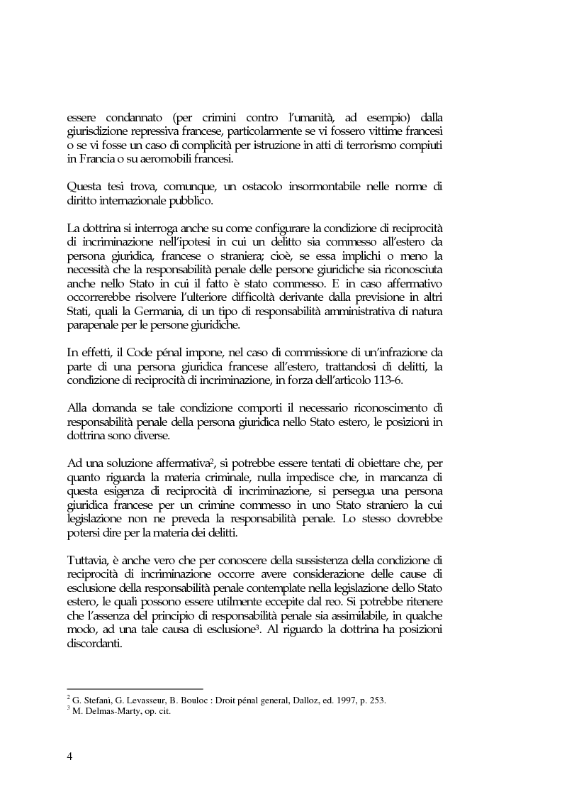 Anteprima della tesi: La responsabilità penale delle persone giuridiche nel Nuovo Codice penale francese, Pagina 10