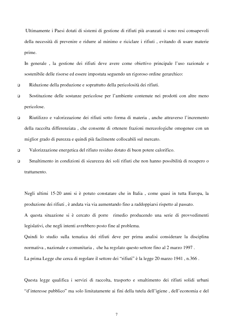 Anteprima della tesi: L'industria del riciclo dei rifiuti solidi. Il caso del legno, Pagina 2