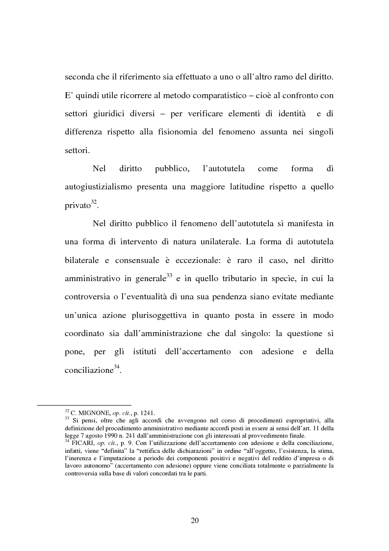 Anteprima della tesi: L'autotutela nell'ordinamento tributario, Pagina 15