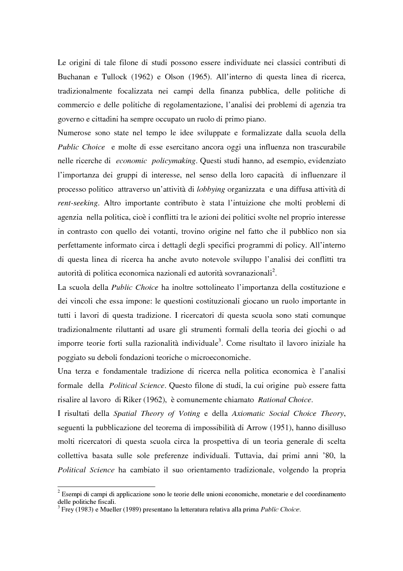 Anteprima della tesi: Il problema della credibilità delle politiche pubbliche, Pagina 3