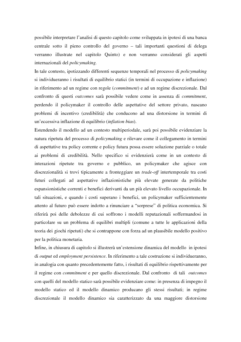 Anteprima della tesi: Il problema della credibilità delle politiche pubbliche, Pagina 8