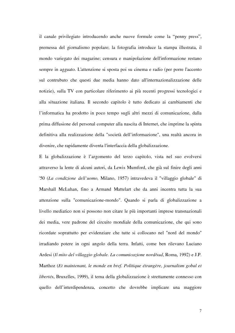 Anteprima della tesi: Il G8 a Genova nel confronto tra giornalismo tradizionale e informazione on-line, Pagina 3