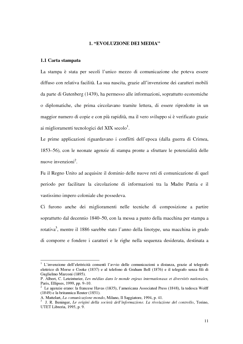 Anteprima della tesi: Il G8 a Genova nel confronto tra giornalismo tradizionale e informazione on-line, Pagina 7
