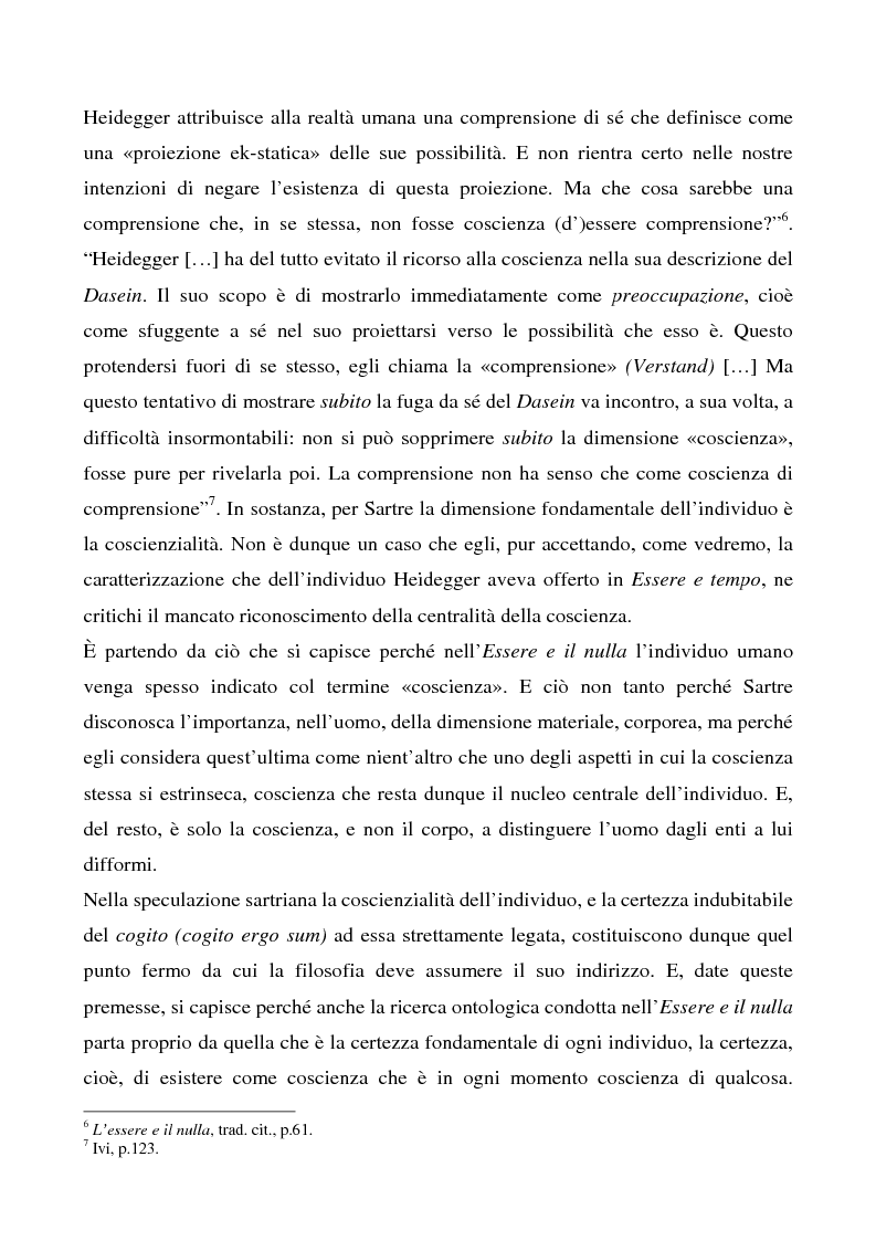 Anteprima della tesi: Il rapporto tra l'io e gli altri in Heidegger e Sartre, Pagina 3