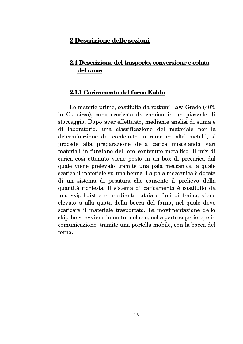 Anteprima della tesi: Il forno Kaldo: processi, macchine e impianti dello stabilimento Eni Risorse S.p.A. di Porto Marghera - Venezia, Pagina 10