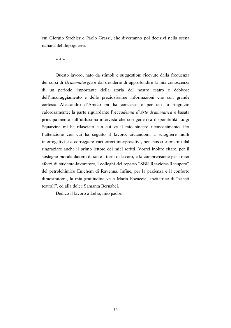 Anteprima della tesi: L'Accademia Nazionale e altre aperture teatrali in Italia nel secondo decennio del fascismo, Pagina 8