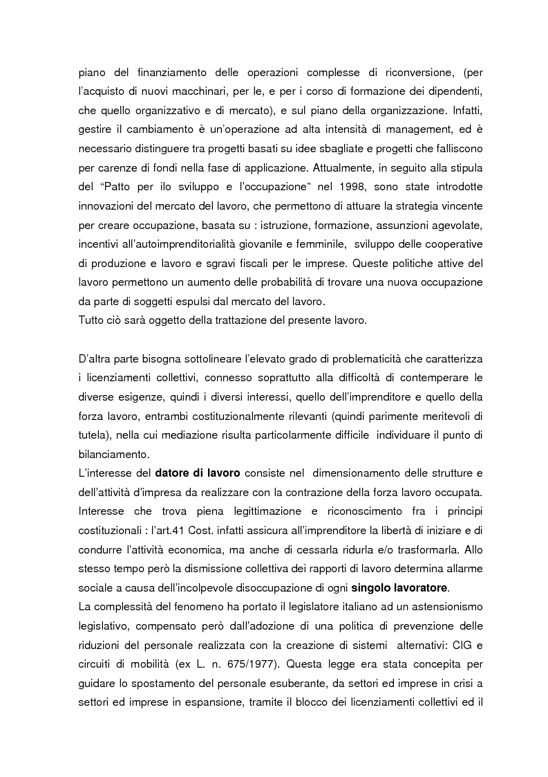 Anteprima della tesi: Personale in esubero in azienda, Pagina 4