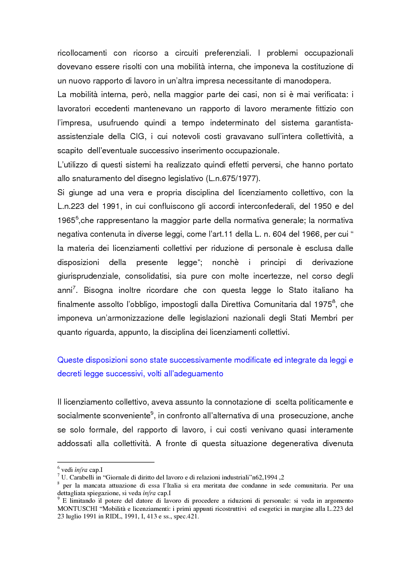 Anteprima della tesi: Personale in esubero in azienda, Pagina 5