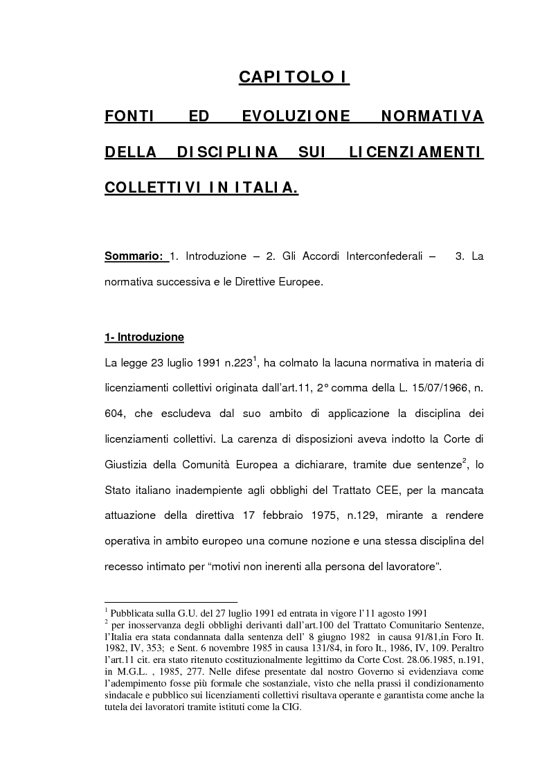 Anteprima della tesi: Personale in esubero in azienda, Pagina 8