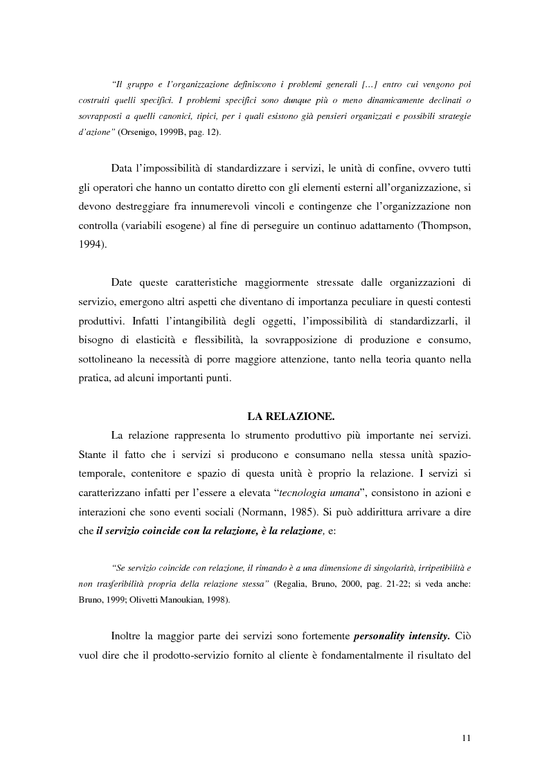 Anteprima della tesi: Migliorare la qualità nei servizi ospedalieri. Una ricerca di psicologia applicata, Pagina 11